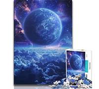 Night Sky Planet Jigsaw Puzzles for Adults 1000 Piece Puzzle,Brain Teaser Game Wall Decoration Unique Birthday And Xmas Gifts 50x75cm