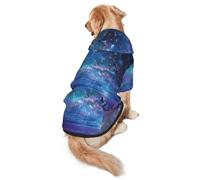 Night Sky Print Dog Hoodie For Medium To Large Dogs, Warm, Soft, Breathable Sweatshirt, Easy To Wear Jumper For Winter And Fall, Pet Coat Pullover