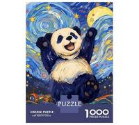 Night Sky Stars 1000 Piece Jigsaw Puzzle Paper Adult Panda Jigsaw Puzzle for Adults Relaxing Gift Decoration 52x38cm/1000pcs