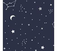 Night Sky Stars on Dark Blue Tissue Printed Patterned Tissue Wrapping Paper Luxury 5 Sheets