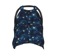 Night Sky Stars Print Baby Car Seat Covers, Breathable Nursing Cover Breastfeeding Cover, Stroller Covers, Multi-use Infant Carseat Canopy, Baby Boys Girls Newborn Essentials