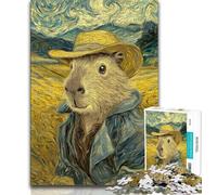 Night Sky-style Capybara 1000 Piece Jigsaw Puzzle for Adults And Teenagers,Toys Educational Games Stress Relieving Suitable for Desktop Decoration (75x50cm)