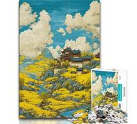 Night Sky Style Temple Jigsaw Puzzles for Adults 1000 Piece,for Educational Game Challenge Toy for Is Ideal As A Gift for The Whole Family 50x75cm