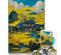 Night Sky Style Temple Jigsaw Puzzles for Teenagers 1000 Piece Puzzle,Stress Reliever Difficult Challenge Enhance Love between Couples 50x75cm