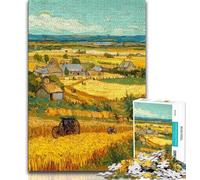 Night Sky-style Wheat Field 1000 Piece Jigsaw Puzzles for Adults & Teens,Help The Brain Exercise Addictive Toys to Cultivate Patience A Work of Art (75x50cm)