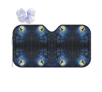 Night Sky Sun Shade - Folding Car Front Window Sunshade for Cars SUV Trucks,Max UV Blocking and Keep The Vehicle Cool