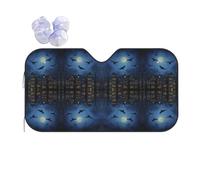 Night Sky Sun Shade - Folding Car Front Window Sunshade for Cars SUV Trucks,Max UV Blocking and Keep The Vehicle Cool