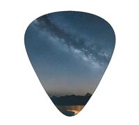 Night Sky Sunset Exceptional Guitar Pick - All-Over Print on One Side - ABS Material - Varied Thickness for a Varied Music Experience - Ideal for Guitars and Ukuleles