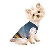 Night Sky Sunset Print Comfortable Pet Vest, Sleeveless Breathable Top, for Small Puppy Kitten Daily Wear