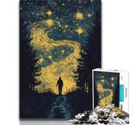 Night Sky Traveler 1000 Piece Jigsaw Puzzles for Teenagers,Challenging Game Gifts for Is Ideal As A Gift for The Whole Family (38x26cm)