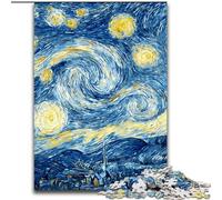 Night Sky Van Gogh JigsawPuzzle 1000 Pieces for Teenagers, Interesting Stress Reduction Parent-child Interaction (size 50x75cm)