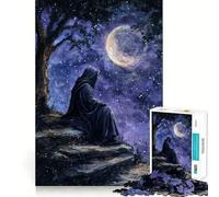 Night Sky Watcher 1000 Piece Jigsaw Puzzles for Teenagers Jigsaw Smart Game Warm Time Image Assembly Lovely Gift (50x75cm)