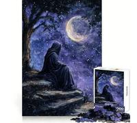 Night Sky Watcher 1000 Piece Jigsaw Puzzles for Teenagers Jigsaw Smart Game Warm Time Image Assembly Lovely Gift (50x75cm)