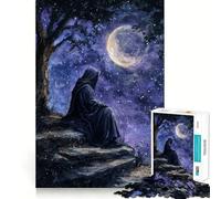 Night Sky Watcher 1000 Pieces Jigsaws Adults Puzzles Gifts Think Game Leisure Fun Quality Edge Lovely Present (38x52cm)