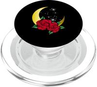 Night Sky With Red Roses - Garden Gardener Flowers Rose PopSockets PopGrip for MagSafe