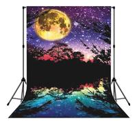 Night Sky With Treesprint Photography Photo Backdrop Cloth Versatile Studio Wedding Photoshoots Background