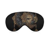 Night Sleep Mask, BlockLight Soft Eye Shade Cover, Comfortable Sleeping Eye Mask Cover for Airplane Travel Yoga Nap Compatible with Mandala Boho Crescent Moon Sun Dreamcatcher