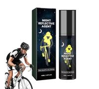Night Spray, 100ml Reflective Glow Paint, Glow in The Dark Spray Paint, High Visibility Vibrant SprayPaint, Long Lasting Reflective NightSpray Paints for Clothes Fabric, Bicycle, Skateboard