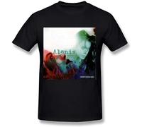 Night Spread Men's Alanis Morissette Jagged Little Pill T Shirt Short Sleeve Black 3XL