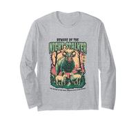 Night Stalker Horned Monster Halloween Art Long Sleeve T-Shirt