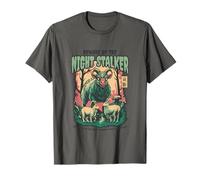 Night Stalker Horned Monster Halloween Art T-Shirt
