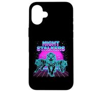 Night Stalkers Retrowave Synthwave 80s Tiger Prowl Case for iPhone 16 Plus