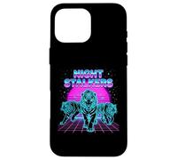 Night Stalkers Retrowave Synthwave 80s Tiger Prowl Case for iPhone 16 Pro Max