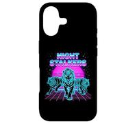 Night Stalkers Retrowave Synthwave 80s Tiger Prowl Case for iPhone 17