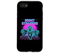 Night Stalkers Retrowave Synthwave 80s Tiger Prowl Case for iPhone SE (2020) / 7/8
