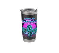 Night Stalkers Retrowave Synthwave 80s Tiger Prowl Stainless Steel Insulated Tumbler