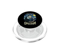 Night-Stalking Opossum Van Gogh Starry Night Style Graphic PopSockets PopGrip for MagSafe