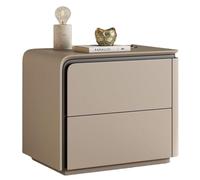 Night Stand with 2 Drawers, Modern Bedside Table with Storage, Space-Saving End Table for Bedroom or Small Spaces