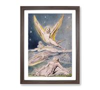 Night Startled By The Lark By William Blake Classic Painting Framed Print | A4 Walnut Framed Wall Art | Ready to Hang | Classic Historical Picture | Living Room Bedroom Lounge Office