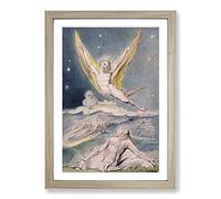 Night Startled by The Lark by William Blake Framed Print | A2 Oak Framed Wall Art | Ready to Hang | Modern Nature Picture | Living Room Bedroom Lounge Office