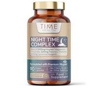 Night Time Complex - Magtein® Magnesium, Natural L-Theanine & Liposomal Apigenin - Sleep Support - 90 Capsules - UK Made to GMP & HACCP Standards - Zero Additives - Vegan Supplement
