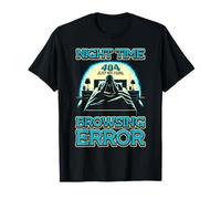 Night Time Error Sleep Not Found Funny Meme Trending Quote T-Shirt