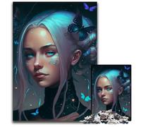 Night Time GoddessJigsaws 1000 Pieces for Adults Wooden Jigsaw Puzzles Perfect for Family Fun Party Games Birthday Party Favors 1000 PCS(75x50cm)