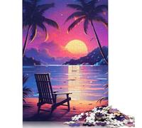 Night Time Summer Jigsaw Puzzles for Adults 500 Piece Jigsaw Puzzles for Wooden Puzzles Challenging Game Family Activities 500pcs (52x38cm)