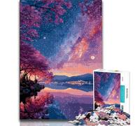 Night View 1000 Piece Jigsaw Puzzles for Teenagers,Family Game Stress Reliever Difficult Challenge Artists Collection,Fine Art (75x50cm)