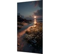 Night View Diamond Painting Flower Diamond Art Kits Adults, Crystal Art Kit for Adults 5D Round Full Drill Gem Dots Rhinestone Embroidery Crafts Picture Beginners, Home Wall Decor 60x120cm yp8-a14