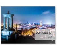 Night View from Calton Hill to Edinburgh, Fridge Magnet