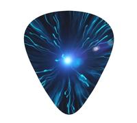 Night View Of The Sea 12 Pcs Guitar Picks, 0.46mm/0.71mm/0.96mm Thickness, Guitar Plectrum With Storage Case For Acoustic-Electric Guitar Ukulele Bass