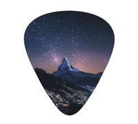 Night View Printed Guitar Picks 12-Piece Set - Comfortable, Versatile Plectrum for All Guitar Styles & Players