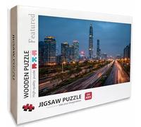 Night View Wooden Jigsaw Puzzles 141x87cm, City Jigsaw Puzzles 4000 Piece for Adults with Box, Educational Challenging Game, Gifts for Teens, Back Lettering Easy to Distinguish, Home Decoration B-9604