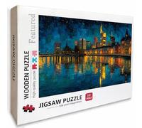 Night View Wooden Jigsaw Puzzles 61x41in, City Jigsaw Puzzles 5000 Pieces for Adults with Box, Back Lettering Easy to Distinguish, Educational Challenging Game, Summer Decor, Beautiful Gifts, W-2868