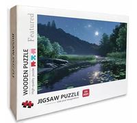Night View Wooden Jigsaw Puzzles 61x41in, Plant Jigsaw Puzzles 5000 Pieces for Adults with Box, Educational Challenging Game, Back Lettering Easy to Distinguish, Summer Gifts, Beautiful Decor, 9-5660