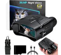 Night Vision Binoculars - 3in 4K HD Display, Ultraclear Optics, 5000mAh Battery