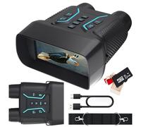 Night Vision Binoculars 4.5'' HD Screen Rechargeable 8X Digital Zoom 400M Range Infrared Recording for Long-Distance Wildlife Observation