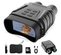 Night Vision Binoculars - 4K Resolution, 8x Digital Zoom, 400 Metre Dark Range Infrared Night Vision Goggles, 64GB Memory Card - for Camping, Hunting and Hiking Adventures