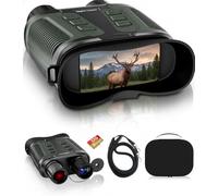 Night Vision Binoculars for Adults, 4K Full-Colour Digital Night Vision Goggles with 8X Zoom, 36MP Photos, 1000m Viewing Range, 7-Level IR, Rechargeable 4000mAh - for Camping, Wildlife & Security